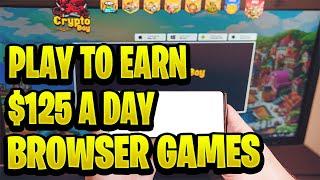 5 Play To Earn Browser Games You Can Make 125$ A Day With (Ev.io, Metagear, and MORE)