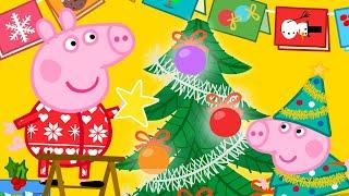 Peppa Pig Français  Peppa décore l'arbre de Noël  Dessin Animé