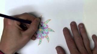 Drawing a Mandala #3 (Sounds Only - No Speaking) for ASMR, Relaxation & Sleep