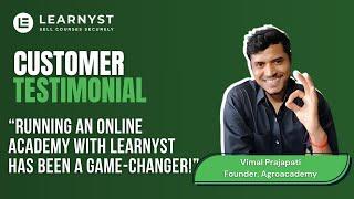 Learnyst Testimonial by Agroacademy