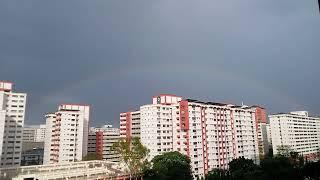 Rainbow  #raibow#pelangi#hujan#raining#sg#realmec21#bleesing#indah