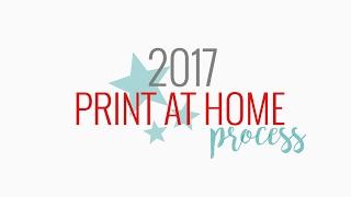 2017 Print At Home Process // by retrohipmama