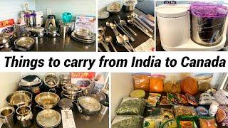  to  இந்தியாவில் இருந்து கனடாவிற்கு / Things to pack from India to Canada / Groceries