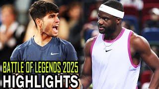 Carlos Alcaraz vs Frances Tiafoe Exhibition Match | BATTLE OF LEGENDS 2025