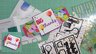 Diamond Press "Wish Big" Double Slider Card Dies & Stamps Set Review Tutorial! So Cute & Cool!