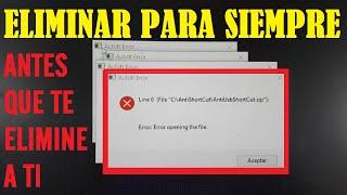 Eliminar Virus AntiUsbShortCut, Streamer, Autolt de la PC SIN PROGRAMAS 100% Efectivo