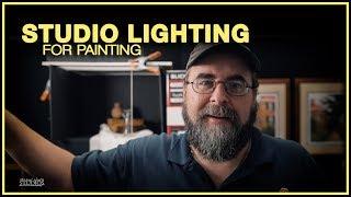 Studio Lighting For Painting | How I Light My Easel on a Budget