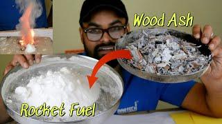 Turned Wood Ash to Potassium Nitrate (KNO3) | homemade potassium nitrate