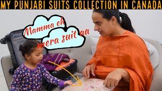 My new punjabi suits collection | canada aunh vehle nave banhvaye