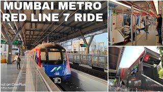 Mumbai Metro Line 7 Red Line Aarey To Dahisar East Full Journey Mumbai City.