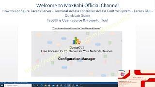 How to Configure Tacacs Server - Terminal Access controller Access Control System- TacGUI -Quick Lab