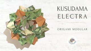 KUSUDAMA ELECTRA (David Mitchell) PASO A PASO  ORIGAMI MODULAR  STEP BY STEP UNIT ORIGAMI 