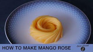 How to make a mango rose (rosette)