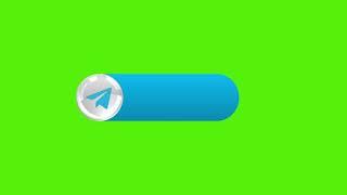 telegram logo lower third new design 2022 green screen