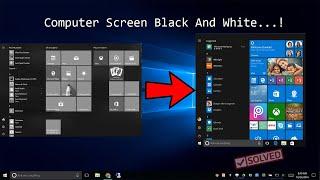 How to fix black and white screen problem windows 7/8/10