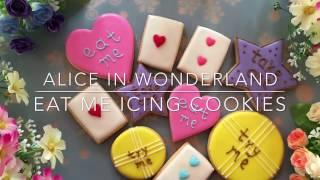 How to make Alice In Wonderland icing cookies SIMPLE!