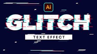 How to Create Glitch Text Effect in Illustrator - Adobe Illustrator Tutorial