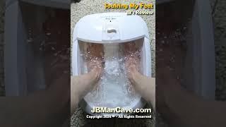 SOAKING MY FEET in FOOT SPA JB Reviews JBManCave.com #Shorts