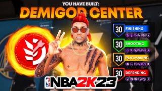 *NEW* BEST CENTER BUILD NBA 2K23! + PARK GAMEPLAY!