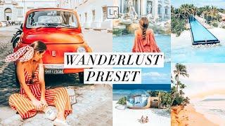 WANDERLUST PRESET Lightroom Mobile Tutorial Free DNG