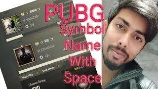 PUBG Mobile Symbol Name With Space Like Dynamo | How To Change Name 