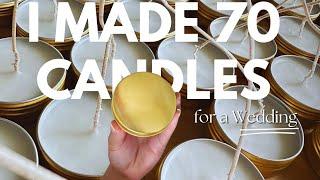 How to Make Candle Wedding Favors to Sell for Your Small Business! - STEP BY STEP