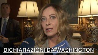 IMPORTANTI DICHIARAZIONI DI GIORGIA MELONI DA WASHINGTON AL TERMINE DEL VERTICE NATO