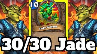 From 1/1 to 30/30 Jade Golem in 1 TURN?! BIGGEST DRUID is HERE! | Hearthstone