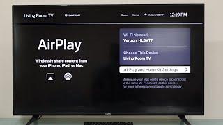 New Way To  Turn On Apple AirPlay on Vizio Smart tv("V505-J09") (updated)