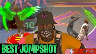 BEST JUMPSHOT FOR ALL BUILDS NBA 2K23!POWER OF A 70 3 POINT!  (NEXT GEN) 100% GREENS! NBA2K23