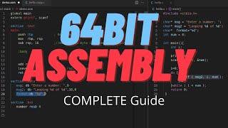 A - Z Nasm Assembly 64Bit Programming - Loop, Stack, prinf, scanf, conditions