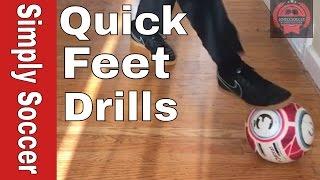 Soccer Drills You Can Do Inside | Soccer Indoor Training Drills - Quick Feet Drills Soccer