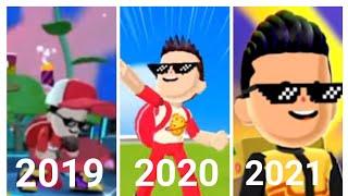 Evolution of PK XD Pizzaguy 2019,2020,2021