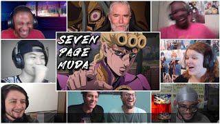 7 PAGE MUDA!!! GIORNO VS CIOCCOLATA Reaction Mashup!!! JoJo's Bizarre Adventure Part 5 Episode 31