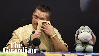'I miss my father': Oleksandr Usyk breaks down in tears after Tyson Fury win