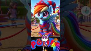 Ai Draws Digital Circus But Rainbow Dash Pony