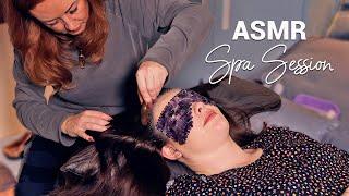 Sleepy ASMR Spa Session  Hair Growth Oils & Scalp Massage, Face Brushing & Tuning Forks