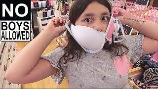 BRA SHOPPING for the FIRST TIME! TWEEN Shopping Vlog at PINK! **Boys Don't Watch**