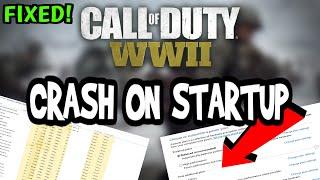 How To Fix COD WW2 Crashes! (100% FIX)