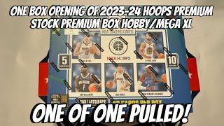 One Box - One of One pulled - 2023-24 Hoops Premium Stock Premium Box Opening