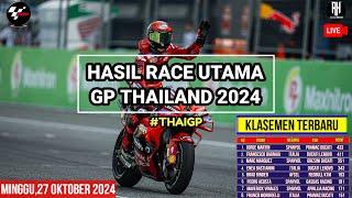 Hasil Motogp Hari ini~Hasil Race Gp Thailand 2024~Klasemen Motogp 2024 Terbaru~Jadwal Motogp 2024