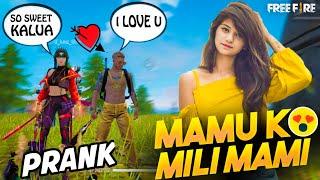 MAMU ko MIL Gya MAMI in Random Prank with Cute Girl Wah bete mouj kardi -Garena freefire