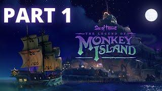 Melee Island! Sea of Thieves x Monkey Island! Playthrough! Part 1!