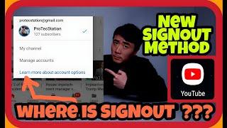 How to Sign Out Youtube App, New Method signout You Tube Application Android Samsung Galaxy 4k
