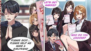 [Manga Dub] After praying at a shrine for a girlfriend, the prettiest girls at school fight over me!