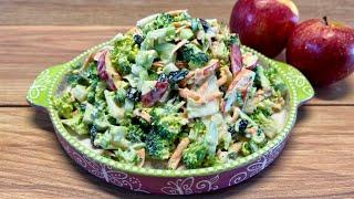 Creamy broccoli salad with applesbest broccoli salad recipe