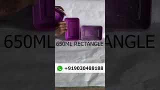 Biryani Box |  PURPLE COLOR Box | Plastic Containers whole sale market | Retail | Jainex Hyderabad