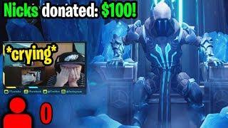 I donated to Twitch Streamers with 0 viewers to help make their day! (emotional reactions)