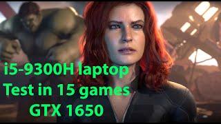 i5 9300H laptop Test in 15 games ft GTX 1650 in 2024