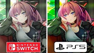 Death End Re Quest Code Z PS5 vs Nintendo Switch Graphics Comparison